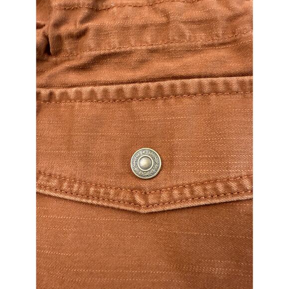 Levi's Women High Collar Button-up Front Karlie Utility Jacket Brown XL NWT - Picture 15 of 16